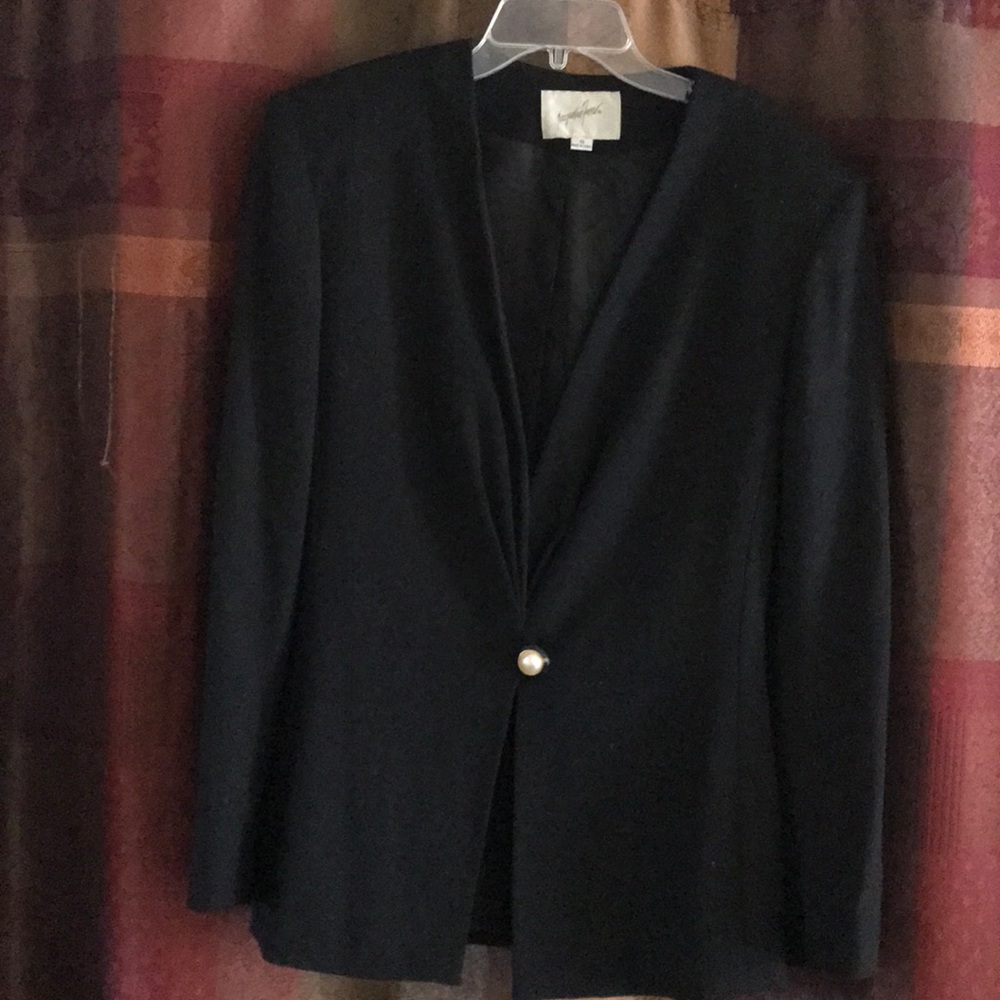 Jacqueline Ferrar Black Wool Blazer